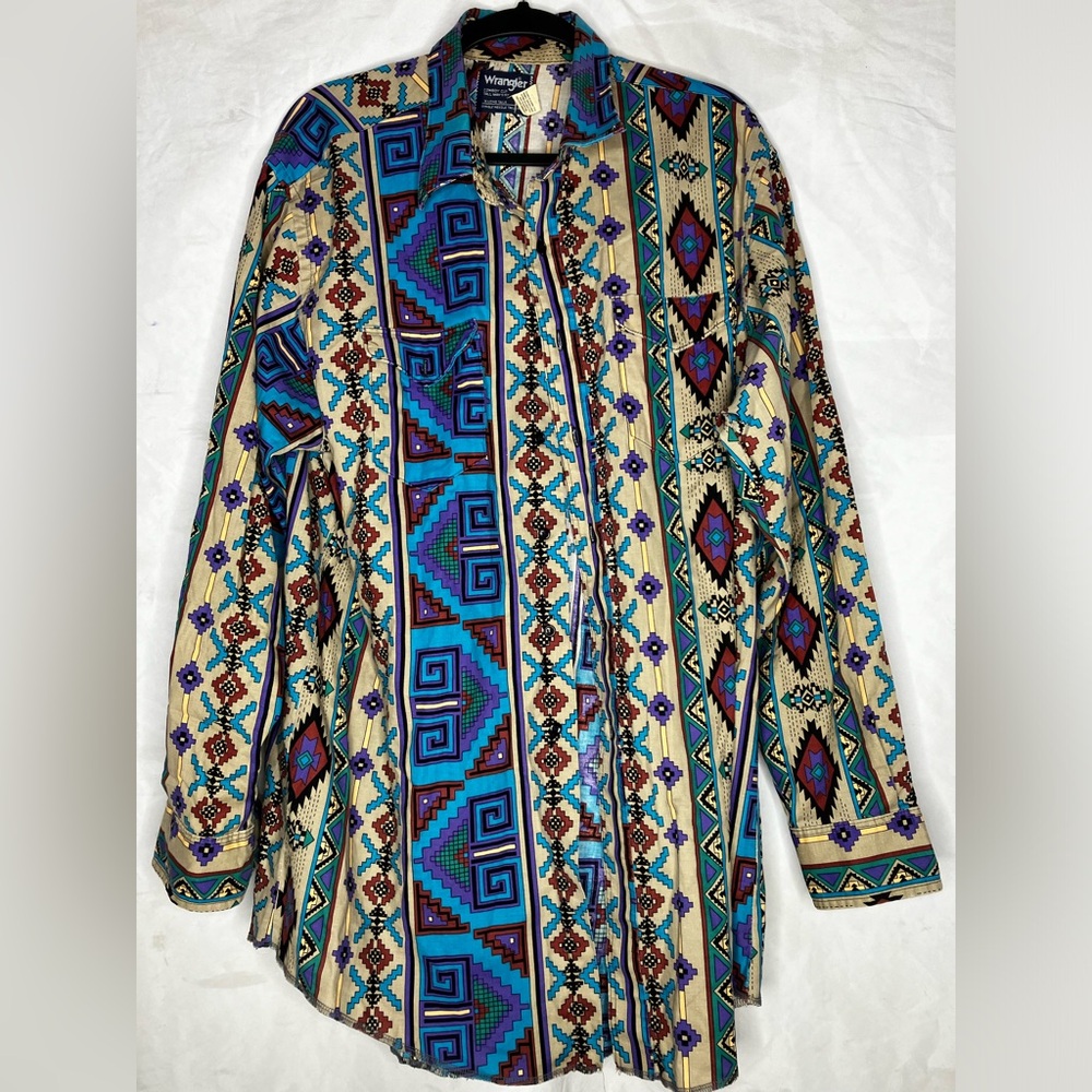 Wrangler VTG Cowboy cut Aztec shirt